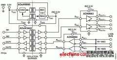 ADI实验室电路-隔离式LVDS接口电路
