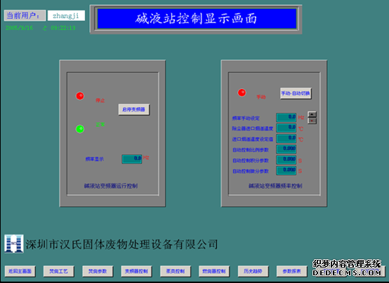 变频器控制画面
