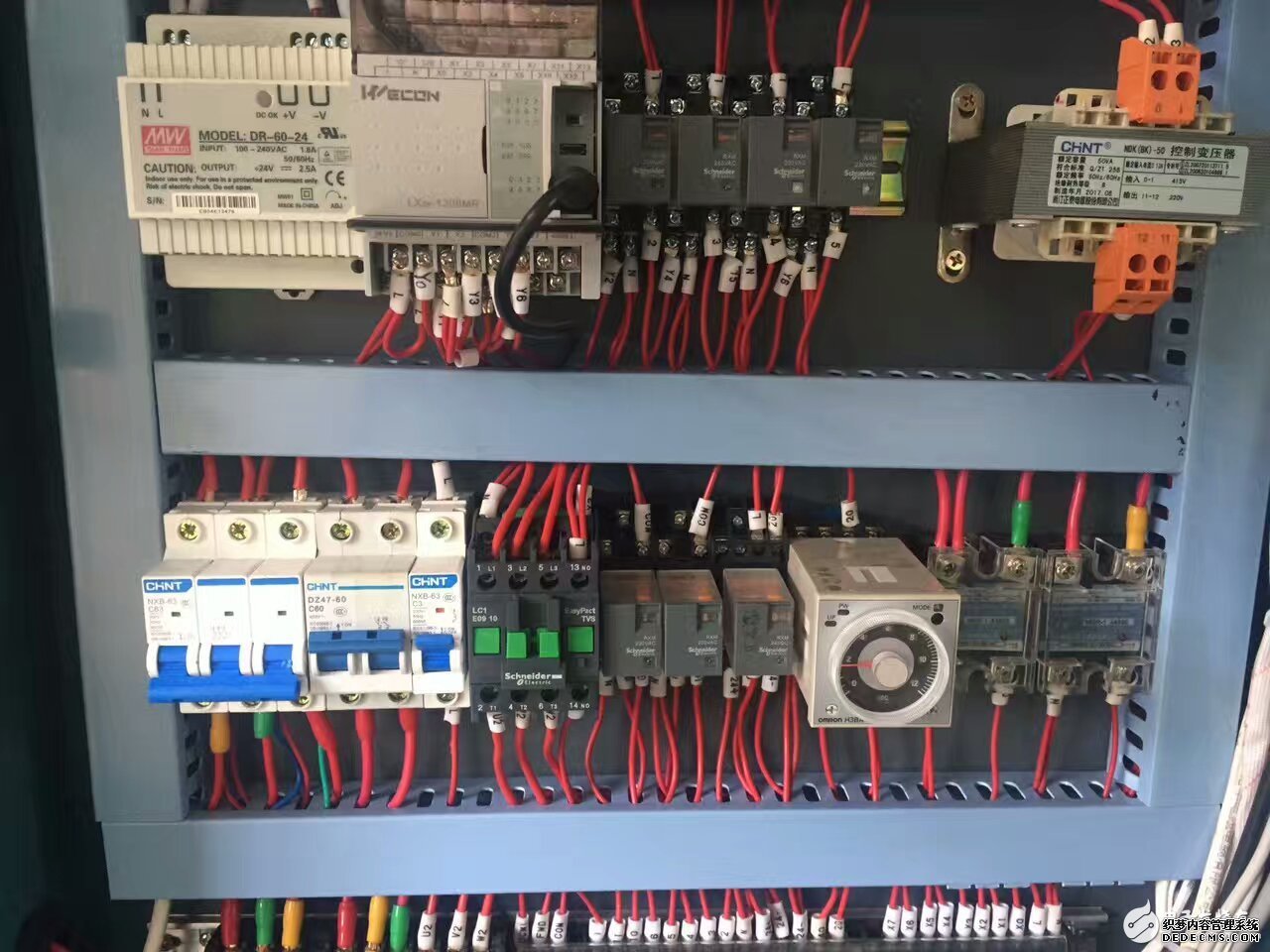 维控HMI+PLC，控制木工送拼剪板机技术实现